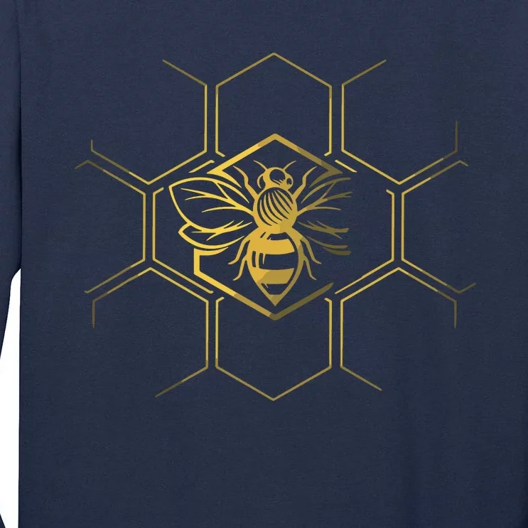 Beekeeper Shirts, Beekeeping Honeycomb Love For Bees Tall Long Sleeve T-Shirt