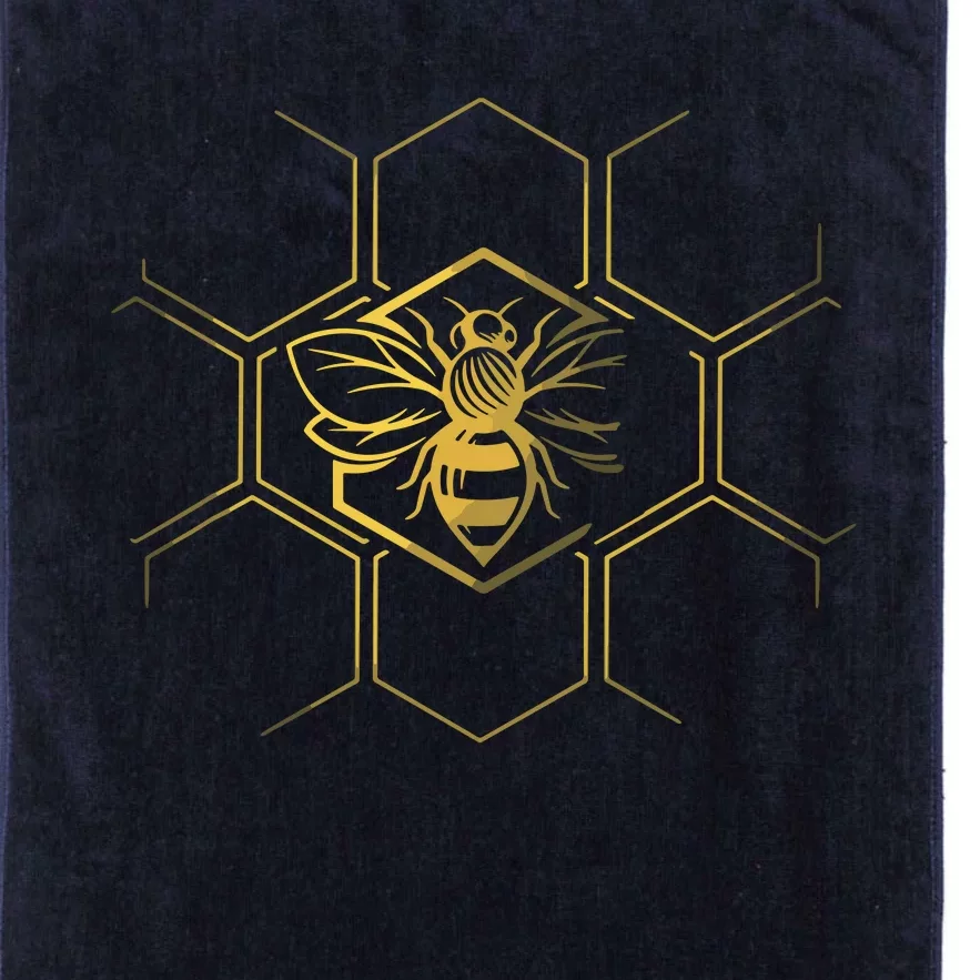 Beekeeper Shirts, Beekeeping Honeycomb Love For Bees Platinum Collection Golf Towel