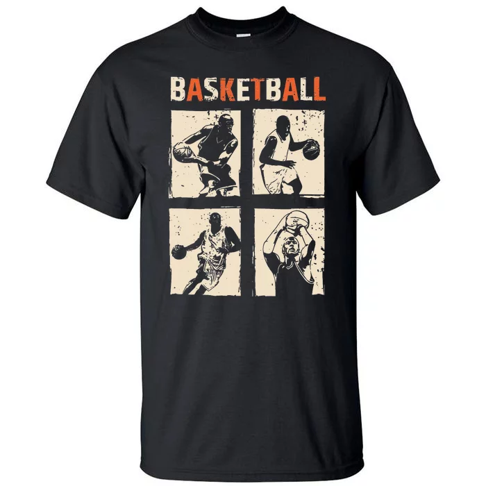 Basketball Sports Ball Player Dad Mom Gifts for mom Tall T-Shirt