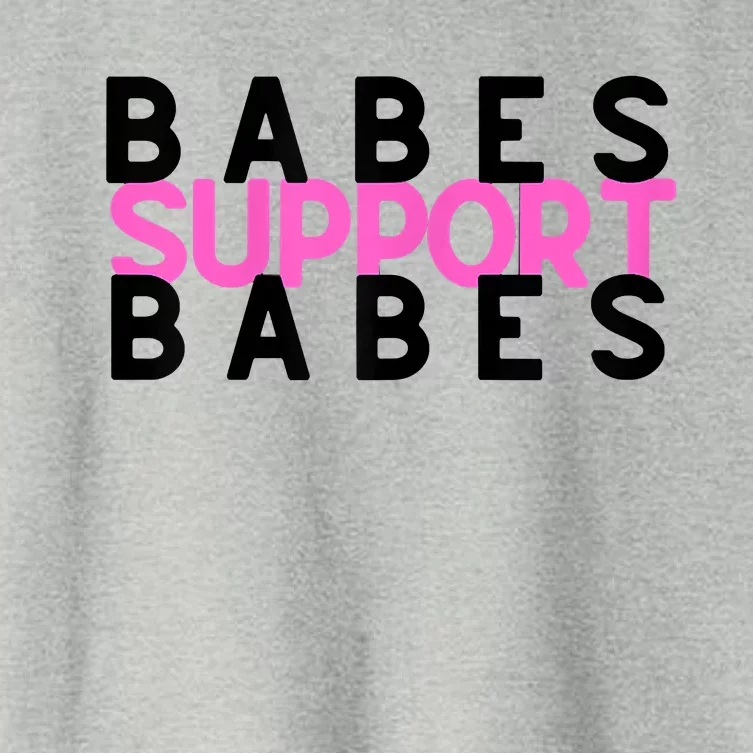 Babes Support Babes Mama Moms Women's Crop Top Tee