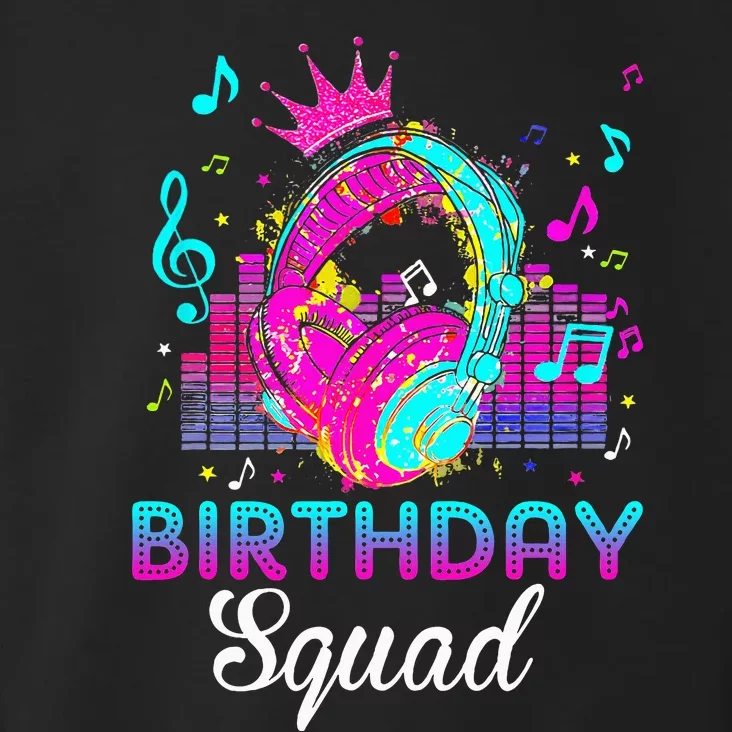 Birthday Squad Bday Princess Rockstars Theme Music Party Toddler Hoodie