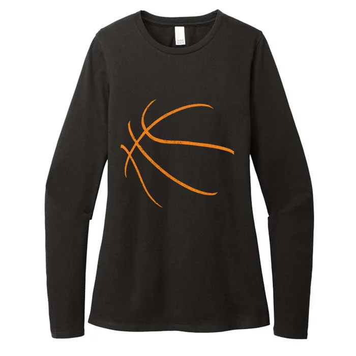 Basketball Silhouette Bball Player Coach Sports Baller Gift Cool Gift Womens CVC Long Sleeve Shirt