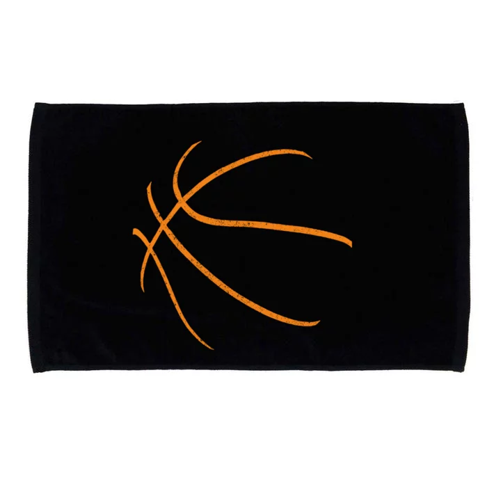 Basketball Silhouette Bball Player Coach Sports Baller Gift Cool Gift Microfiber Hand Towel