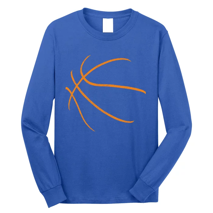 Basketball Silhouette Bball Player Coach Sports Baller Gift Cool Gift Long Sleeve Shirt