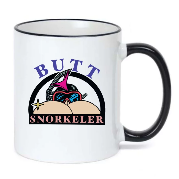 Butt Snorkeler Black Color Changing Mug