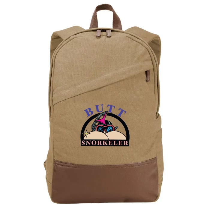 Butt Snorkeler Cotton Canvas Backpack