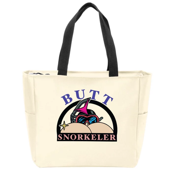 Butt Snorkeler Zip Tote Bag