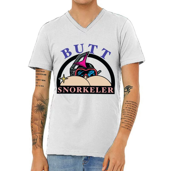 Butt Snorkeler V-Neck T-Shirt