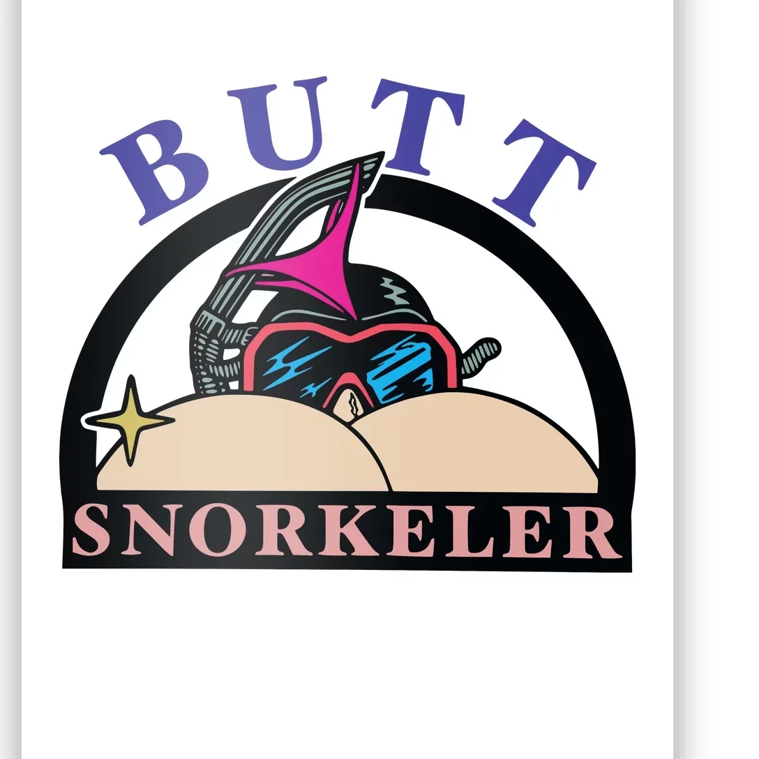 Butt Snorkeler Poster