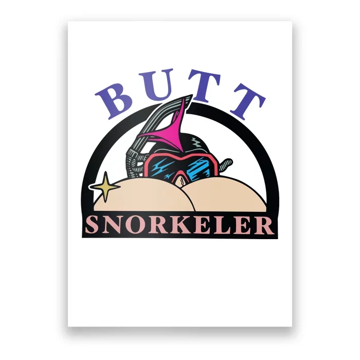 Butt Snorkeler Poster