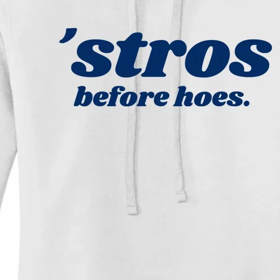 Baseball Stros Before Hoes Houston Women's Pullover Hoodie