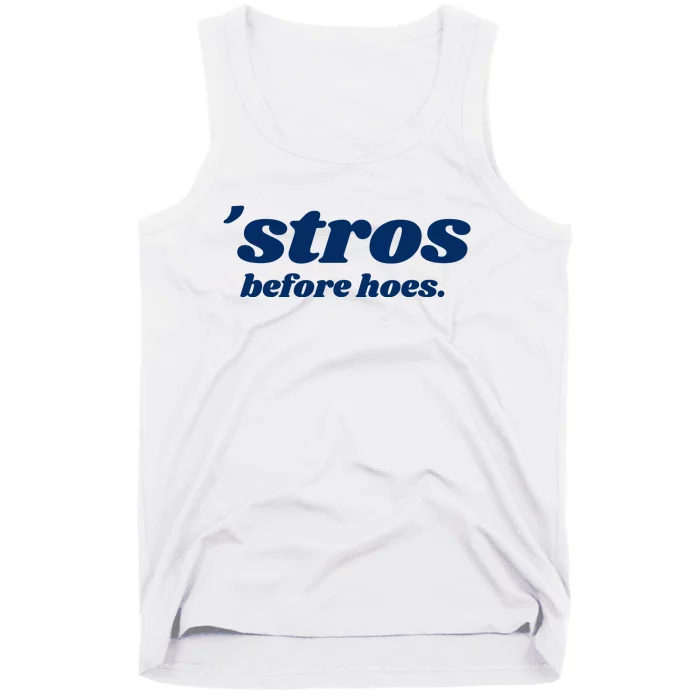 Baseball Stros Before Hoes Houston Tank Top