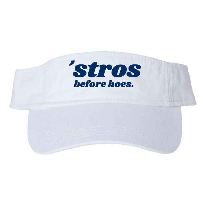 Baseball Stros Before Hoes Houston Valucap Bio-Washed Visor