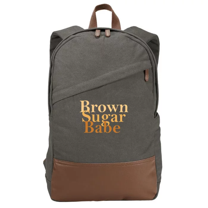 Brown Sugar Babe Cotton Canvas Backpack