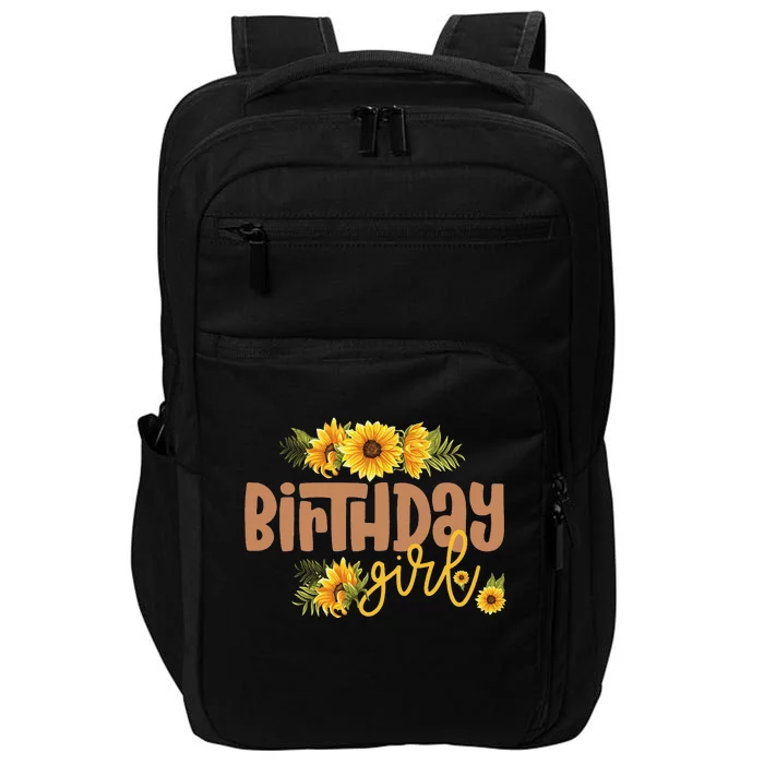 Birthday Sunflower Birthday Party Theme Rustic Impact Tech Backpack