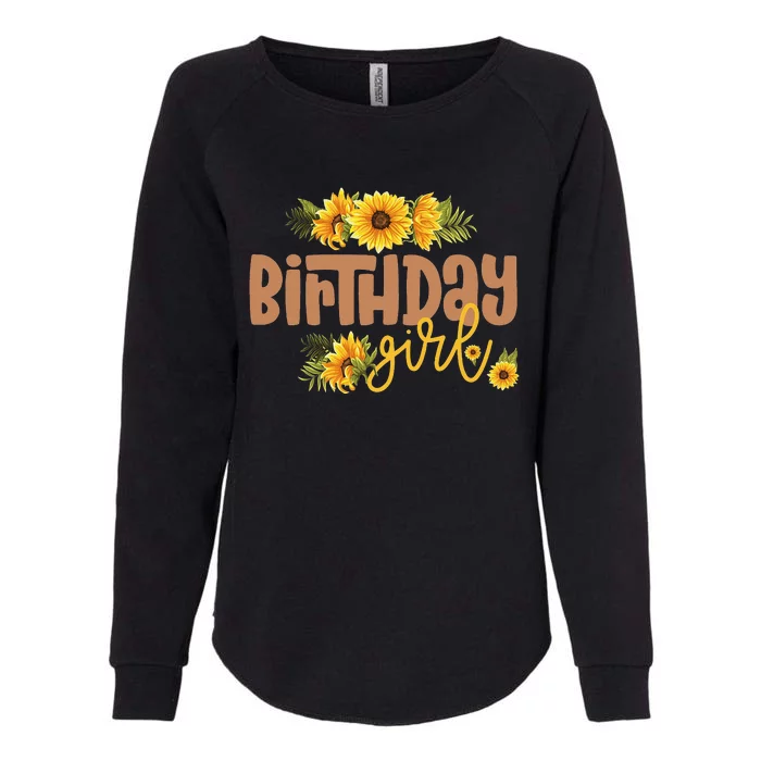 Birthday Sunflower Birthday Party Theme Rustic Womens California Wash Sweatshirt