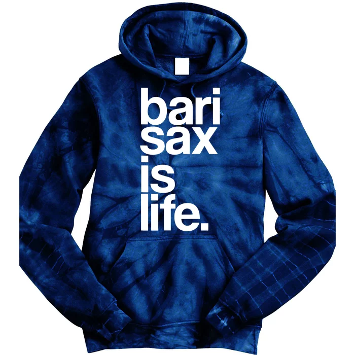 Baritone Saxophone Bari Sax Marching Band Music Is Life Tee Tie Dye Hoodie