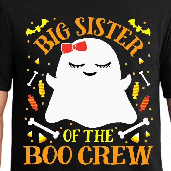 Big Sister Boo Crew Ghost Matching Family Halloween Pajama Set