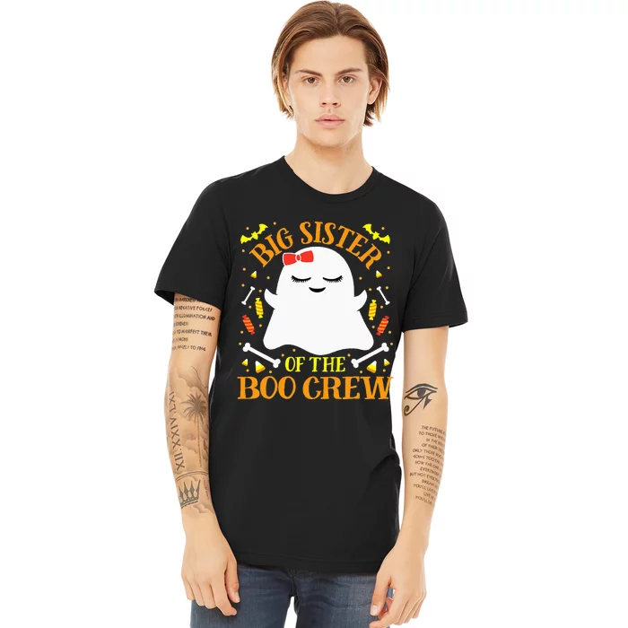 Big Sister Boo Crew Ghost Matching Family Halloween Premium T-Shirt