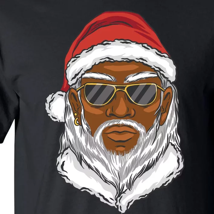 Black Santa Tall T-Shirt