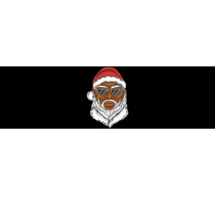 Black Santa Bumper Sticker