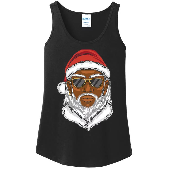 Black Santa Ladies Essential Tank