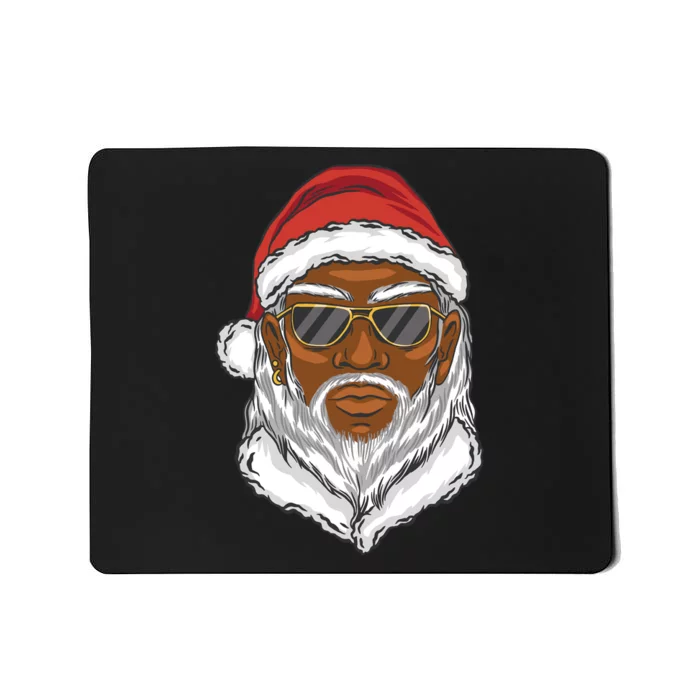 Black Santa Mousepad