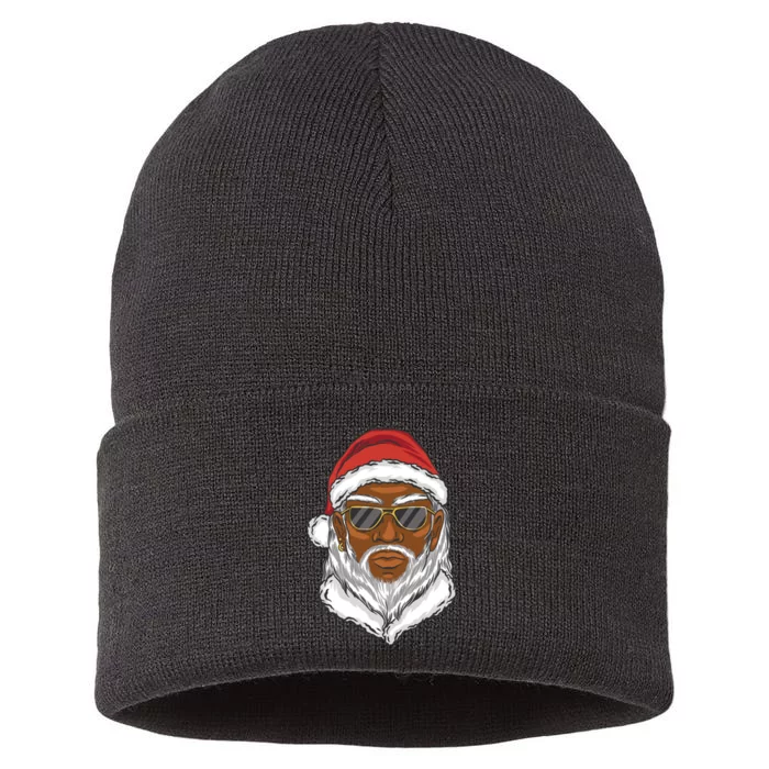 Black Santa Sustainable Knit Beanie