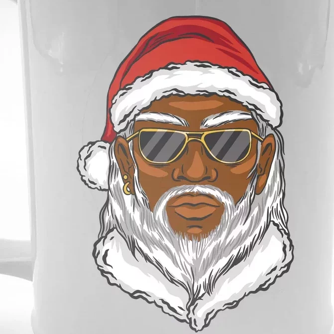 Black Santa Front & Back Beer Stein