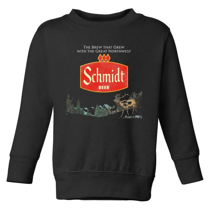 Beer Schmidt Beer Retro Defunct Nature Scene Toddler Sweatshirt