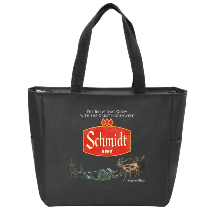 Beer Schmidt Beer Retro Defunct Nature Scene Zip Tote Bag