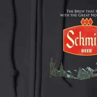 Beer Schmidt Beer Retro Defunct Nature Scene Full Zip Hoodie