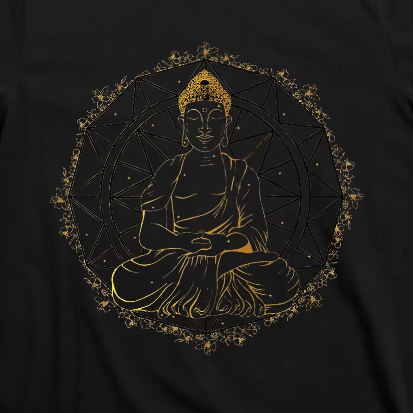 Buddha Statue Buddhist Buddhism Zen Yoga Meditation Guatama T-Shirt