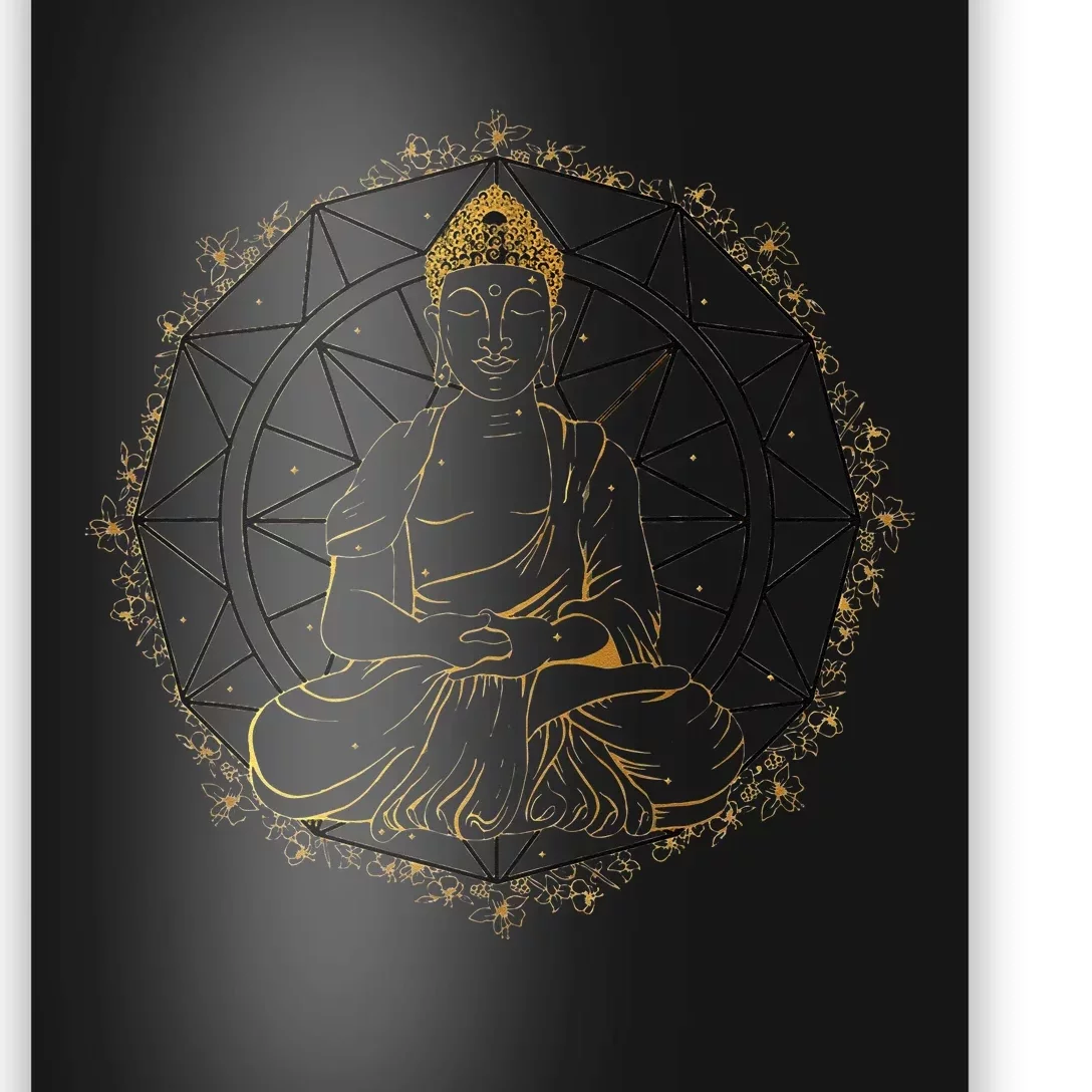 Buddha Statue Buddhist Buddhism Zen Yoga Meditation Guatama Poster