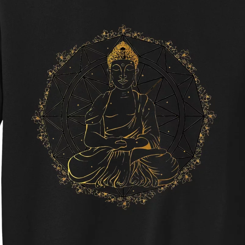 Buddha Statue Buddhist Buddhism Zen Yoga Meditation Guatama Tall Sweatshirt