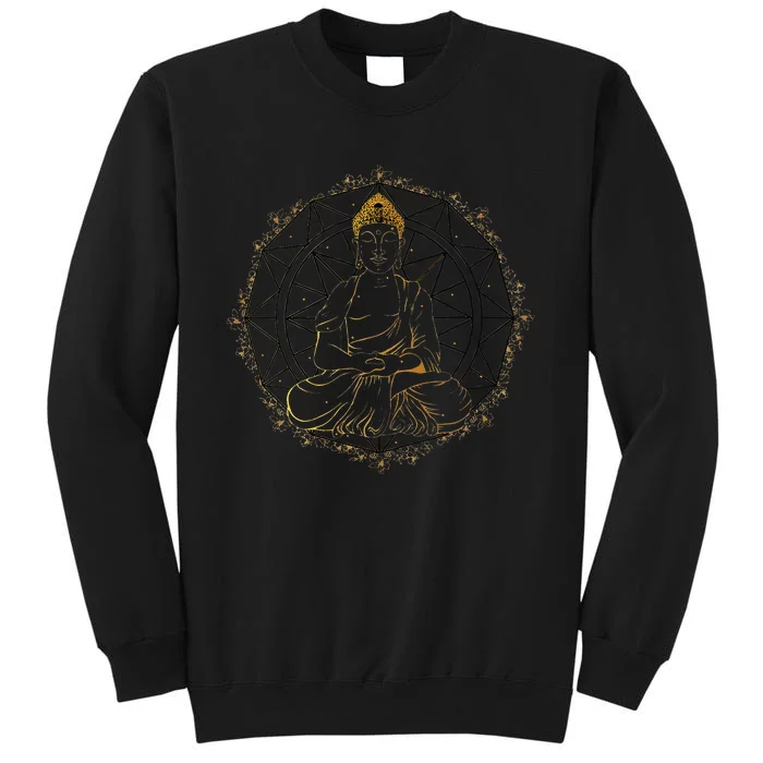 Buddha Statue Buddhist Buddhism Zen Yoga Meditation Guatama Tall Sweatshirt