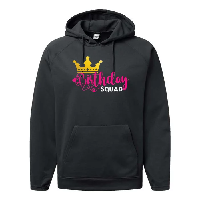 Birthday Squad Birthday Party Funny Gift Performance Fleece Hoodie