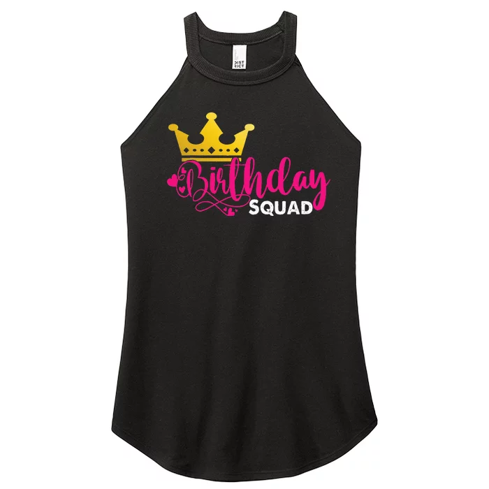 Birthday Squad Birthday Party Funny Gift Women’s Perfect Tri Rocker Tank