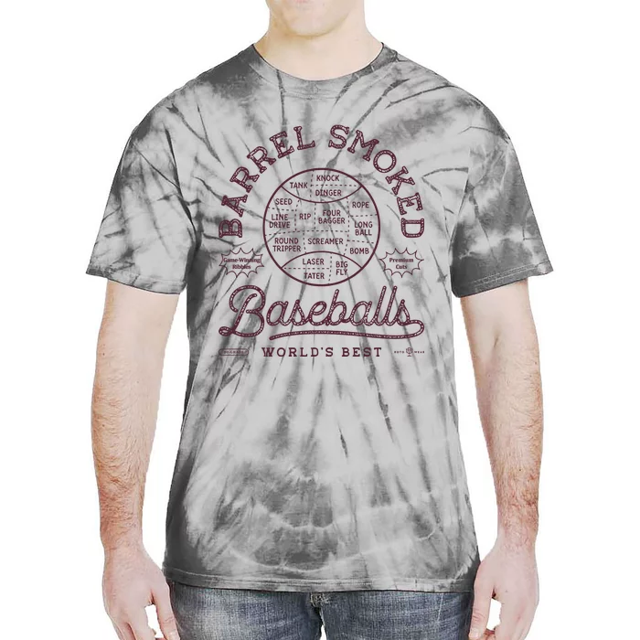 Barrel Smoked Baseballs Tie-Dye T-Shirt