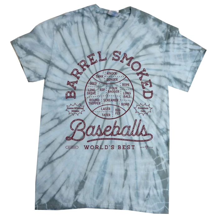 Barrel Smoked Baseballs Tie-Dye T-Shirt