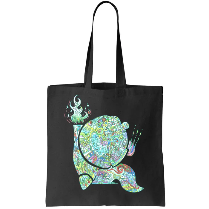 Burning Snail Tote Bag