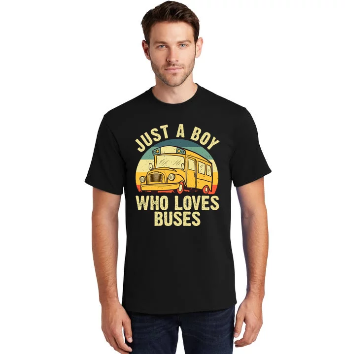 Best School Bus Yellow Bus Lover Buses Tall T-Shirt