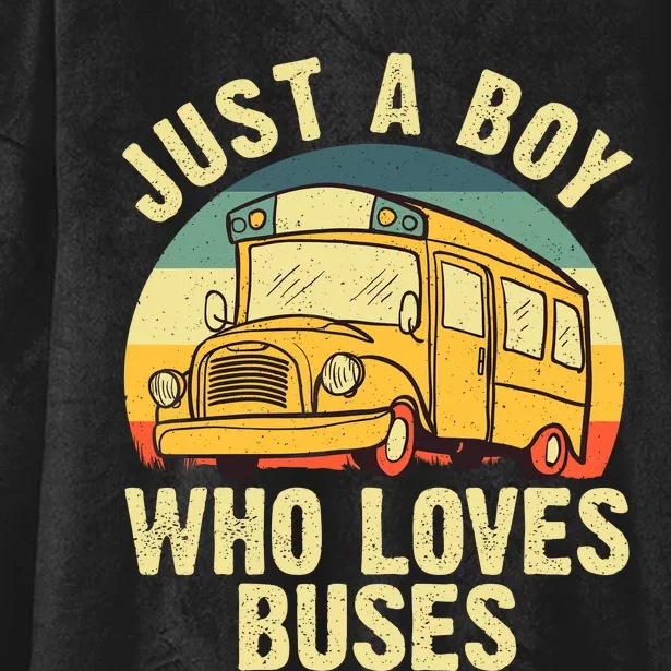 Best School Bus Yellow Bus Lover Buses Hooded Wearable Blanket