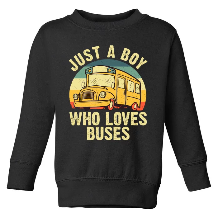 Best School Bus Yellow Bus Lover Buses Toddler Sweatshirt