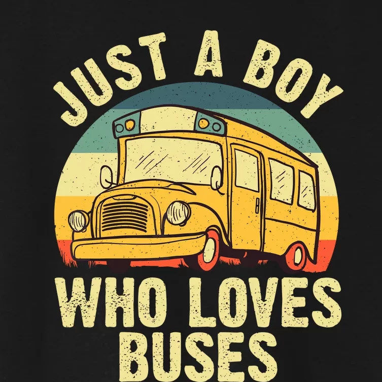 Best School Bus Yellow Bus Lover Buses Women's Crop Top Tee