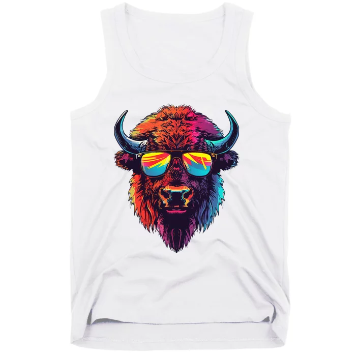 Bison Sunglasses Tank Top