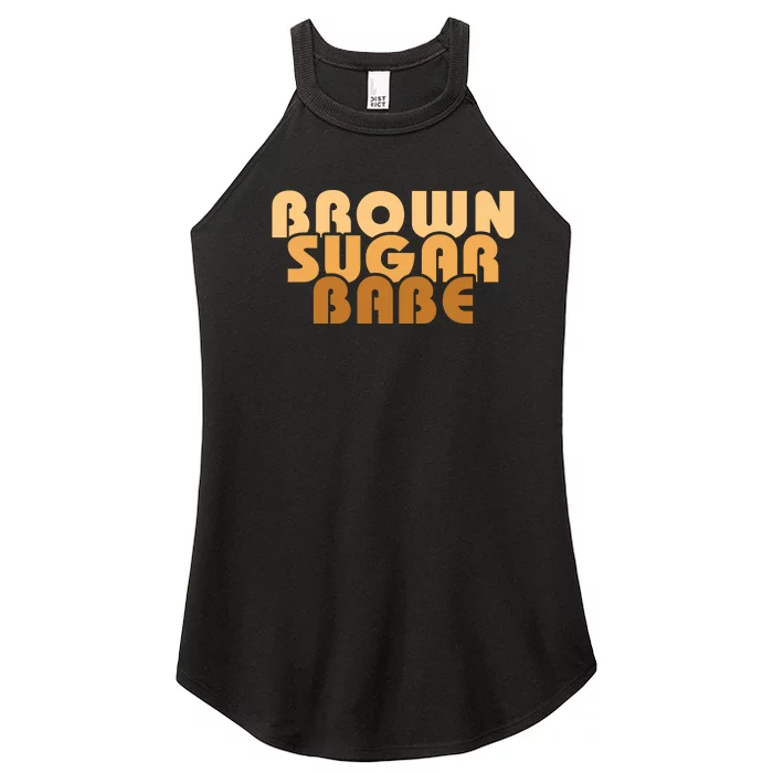 Brown Sugar Babe Proud Black Women African Pride Women’s Perfect Tri Rocker Tank