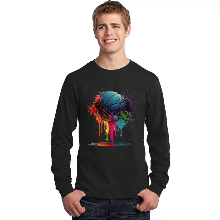 Basketball Splash Baller Team Player Basketball Player Long Sleeve Shirt