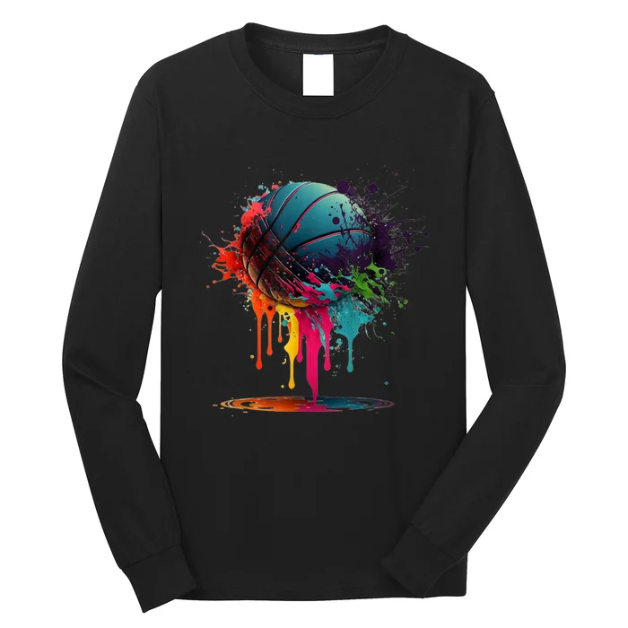 Basketball Splash Baller Team Player Basketball Player Long Sleeve Shirt