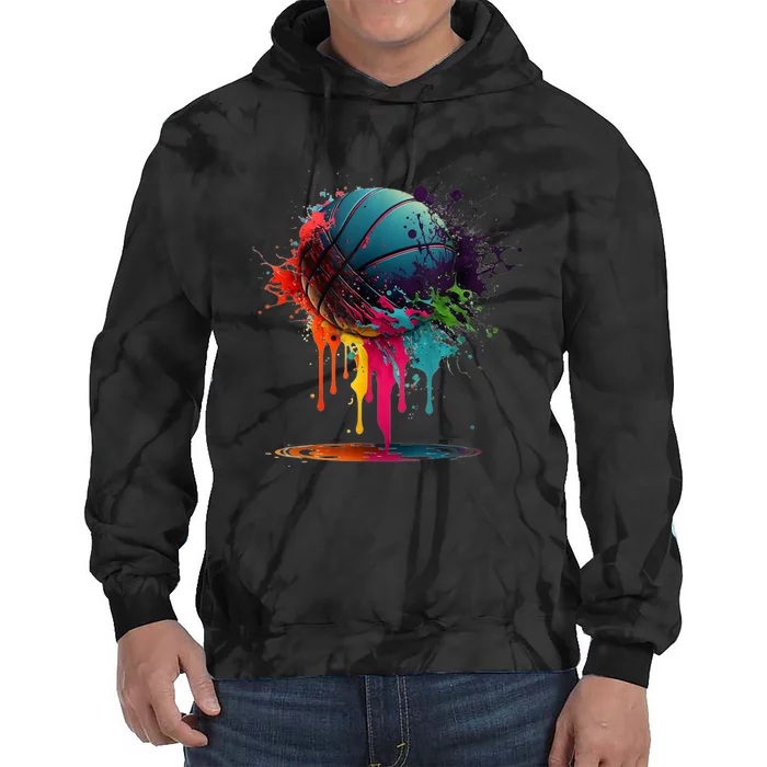 Basketball Splash Baller Team Player Basketball Player Tie Dye Hoodie